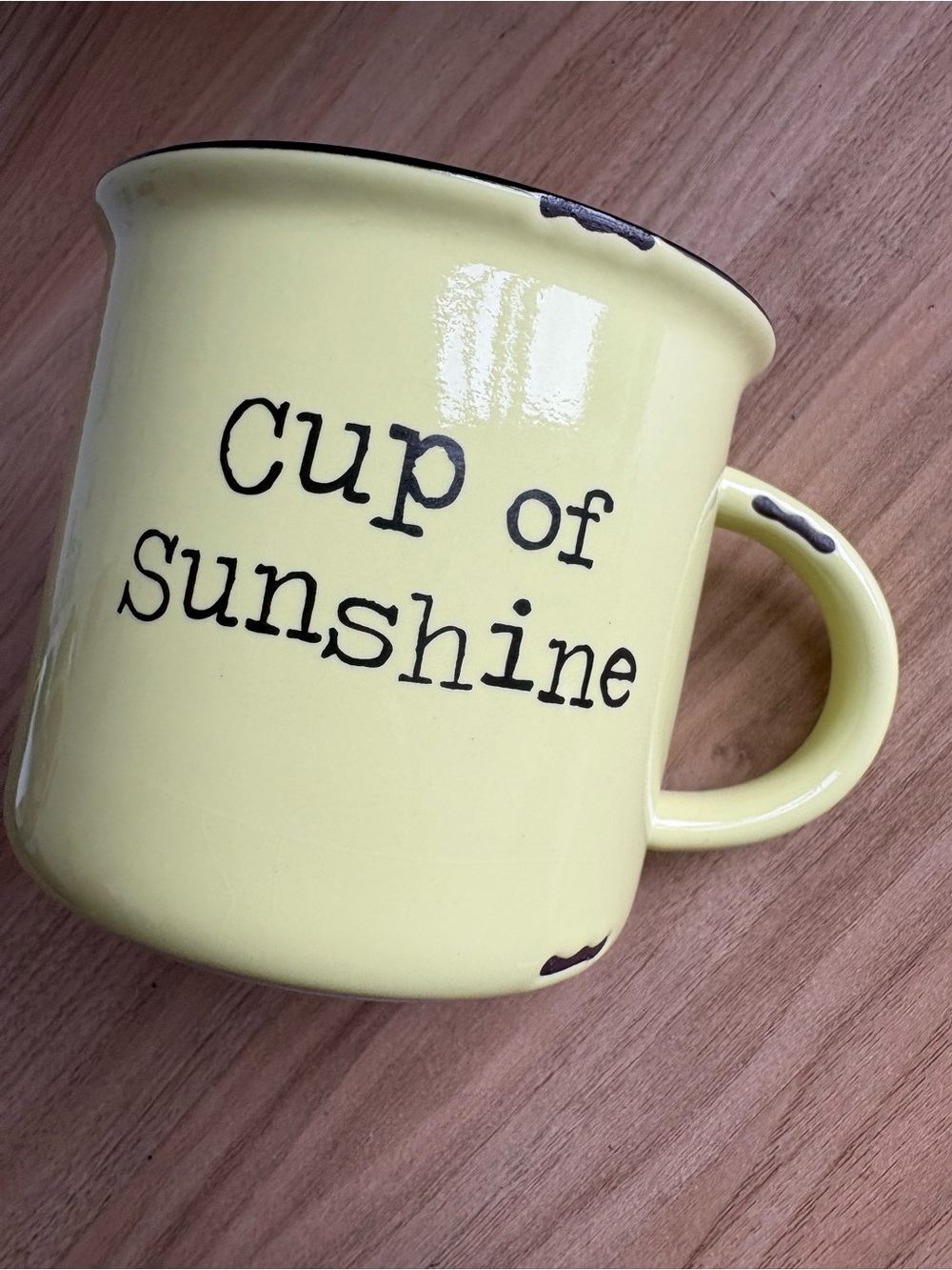 NATURAL LIFE Yellow "cup of sunshine" Ceramic Mug